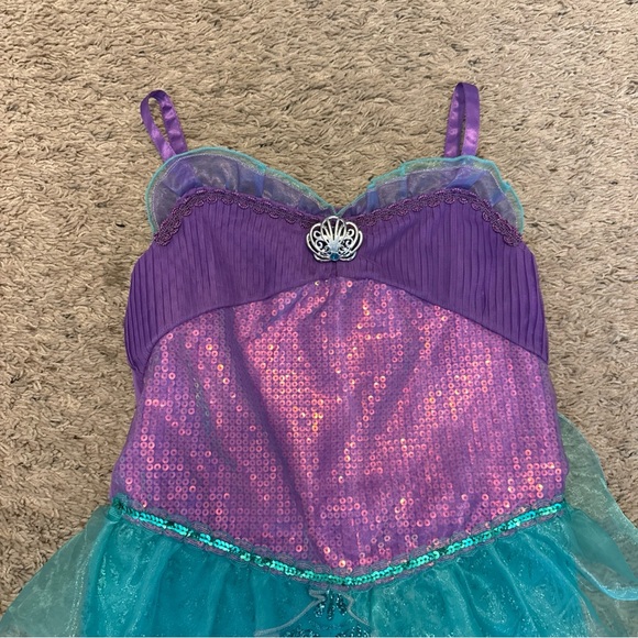 Disney Castle Collection Ariel The Little Mermaid Dress Costume Girls Size 11/12 - Picture 2 of 14